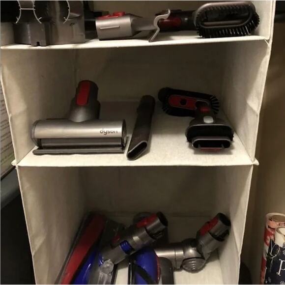 NEW Hanging Closet Storage Organizer – 3 Tiered Gray Hanging Shelf (*PRICE FIRM) - Picture 7 of 9